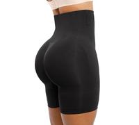 SHAPELLX Shapewear Tummy Control Shorts for Women Seamless High Waisted Body Shaper Thigh Slimming Underwear, 01-black, M-L
