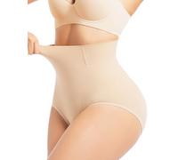 SHAPEMAX Shapewear for Women Tummy Control Knickers Body Shaper Pants High Waisted Comfort Butt Lifter Slimming Seamless Underwear Beige S