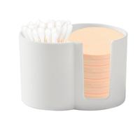 Shapen Cotton Swab Container | Cotton Rounds Dispenser Double Hole Qtip Dispenser,Cotton Pad Dispenser, Portable Floss Pick Holder, Floss Container for Small Items