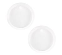 Shapenty 2Inch/50mm Round Keychain Resin Molds Silicone Circle Epoxy Molds with Hole for Resin Casting Jewelry Making Pendant Earrings Bag Keychain Hanger Ornaments Tags Craft Projects, 2PCS (Clear)