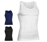 Shaperluv for Men, 2025 New Shaperluv Tank 2.0 Mens, Shaper Luv Tank for Men Big and Tall, Male Compression Shirt, White, One Size