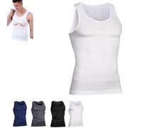 Shaperluv for Men, Shaperluv Tank 2.0 Mens, Camisas De Compresion para Hombre (White, Large)