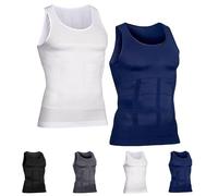 Shaperluv Tank 2.0 Mens Big and Tall, Shaperluv Tank 2.0 Mens, Slimming Tummy Vest Compression Shirt Tank Top for Men (2Pcs-E,3XL)
