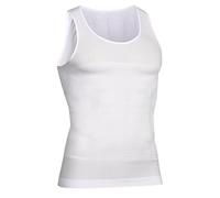 Shaperluv Tank 2.0, Mens Tank Top Big And Tall Shaper, Compression Body Vest (White, 3XL)