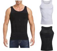 Shaperluv Tank 2.0, Shaperluv Tank 2.0 Mens, Shaperluv Tank for Men,Guys Compression Body Shaper Tummy Vest (UK, Alpha, XL, Regular, Regular, Mix 2PC)
