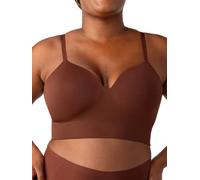 SHAPERMINT Bra for Women | Supportive Comfortable Seamless Wireless Bras with Adjustable Convertible Straps, Chocolate, S