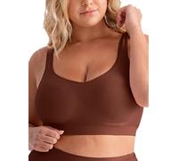 SHAPERMINT Bras for Women - Womens Bras, Compression Bra, Wirefree Bra, Stretchable Straps Bra, Chocolate, L