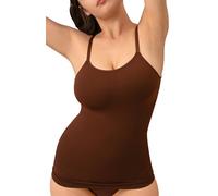 SHAPERMINT Cami, Support Vests, Compression Shirt Women, Compression Tops Women, Women's Shaping Tops Chocolate