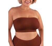SHAPERMINT Convertible Strapless Bras for Women - Bandeau Bra, Strapless Top, Bandeau Top, Wireless Bra Chocolate