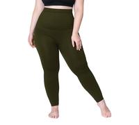 SHAPERMINT High Waisted Tummy Control Compression Leggings for Women - Petite to Plus Size Womens Leggings Non See Through, Olive, S