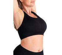 SHAPERMINT Sports Bras for Women - Sports Bra - Womens Workout Tops - Wireless Bra, Black, S