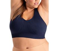 SHAPERMINT Sports Bras for Women - Sports Bra - Womens Workout Tops - Wireless Bra, Navy, S