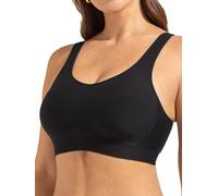 Truekind Shapermint Compression Wirefree Support Bra for Women Small to Plus Size Everyday Wear, Exercise and Offers Back Support Black