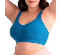 SHAPERMINT Wireless Bralettes for Women, Non Wired Bras - Atlantic Blue