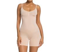 SHAPERX Shapewear for Women Tummy Control Seamless Full Body Shaper Compression Bodysuit Panty Shorts, UK-SZ6224-Beige-L
