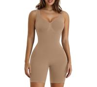 SHAPERX Women's Shaping Bodysuits Tummy Control Shapewear Seamless Body Suit Shorts Sculpting Full Body Shaper, UK-SZ5310-Sienna-2XL/3XL