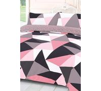 Shapes Duvet Cover with Pillow Case Bedding Set OHS Light Pink King