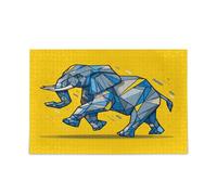 Shapes Leaping Blue Elephants Art Puzzle Puzzles for Adults Challenging and Educational Masterpieces Puzzle 500 Piecing