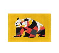 Shapes Patchwork Panda Art Jigsaw Puzzle for Adults Hard Impossible Difficult Challenging Family Puzzle 500 Piecing