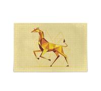 Shapes Running Giraffe Art Puzzles for Adults Impossible Difficult Challenging Family Puzzle 500 Piecing