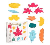 Shapes Toys - Wooden Shape Sorter Toy,Educational Leaves Learning Logical Thinking Fine Motor Skills Development Nature Recognition for Preschool