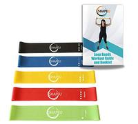 ShapeU Resistance Loop Band Set - Includes 5 Exercise Loop Bands with Carrying Bag, Exercise Instruction Guide Plus Bonus Digital Workouts and Workout EBook