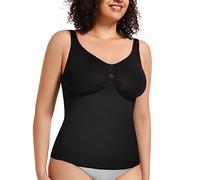 Shapewear Cami for Women - Shaper Top with Tummy Control - Slim (Black, M)