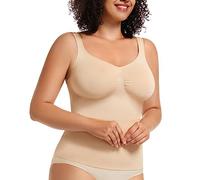 Shapewear Camisole for Women Shapewear Vests Shaper Shaping Cami Shapewear Top Support Body Shaper Vest Tummy Control Slim (Beige, M)