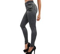 Shaping Jeans Leggings Women's High Waist Skinny Women's Jeans Stretch Jeans Long Streetwear Y2K Jogging Bottoms Slim Fit Casual Trousers Tummy Control Jeggings Petite Outdoor Trousers, black, XXL