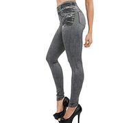 Shaping Jeans Leggings Women's High Waist Skinny Women's Jeans Stretch Jeans Long Streetwear Y2K Jogging Bottoms Slim Fit Casual Trousers Tummy Control Jeggings Petite Outdoor Trousers, gray, XXL