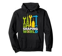 Shaping The World Skyline Tools Design Pullover Hoodie