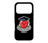 Shaping Tiny Humans Daily Funny Teacher Apple School Grad Case for iPhone 17 Pro