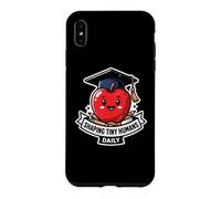 Shaping Tiny Humans Daily Funny Teacher Apple School Grad Case for iPhone XS Max