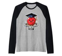 Shaping Tiny Humans Daily Funny Teacher Apple School Grad Raglan Baseball Tee