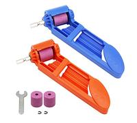 SHAPOKY 2 Set Drill Bit Sharpener Portable Diamond Drill Bit Sharpening Tool Corundum Grinding Wheel for Iron-Based Drill