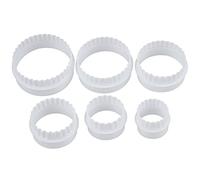 SHAPOKY 6 Pcs mould punch Biscuit Cake Fondant sugar paste Round Cutter