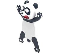 SHAPOKY Cute Cartoon Bookmarks, Stereo Shaped Book Marker, Squashed Animals Novelty Funny Students Stationery (Panda)