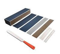 SHAPOKY Guitar Fret Crowning Narrow Edge + Guitar Leveler Fret Files with -Adhesive Sandpaper + 2 Fretboard Protector