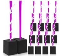 Shappy 12 Pieces Baseball Base Plugs with Tassel Heavy Duty Anchor Plugs for Baseball Field and Softball Accessories (Purple)