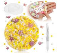 Shappy 2 Pack Reusable Skin Fidget Pads Remeltable Fidget Sensory Pad with Tweezers for Anxiety and Stress to Improve Attention