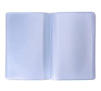 Shappy 2 Pieces Plastic Wallet Insert Credit Card Holder with 10 Page 20 Slots and 10 Page 10 Slots, 9.5 x 6.5 cm, Transparent