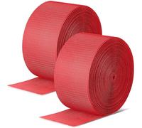 Shappy 2 Roll Red Gymnastics Mat Hook Fastener Gymnastics Cheer Mats for Tumbling 4" Wide Carpet Repair Nylon Hook for Carpet Bonded Foam Seams for Cheer Gym Floors Cheerleading Supplies