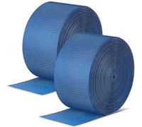 Shappy 2 Rolls 84 ft Gymnastics Mat Hook Fastener 4" Wide Hook and Loop Nylon Tape Strips for Carpet Bonded Foam Seams for Cheer Gym Floors(Dark Blue)