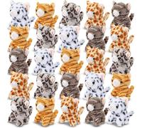 Shappy 25 Pcs Cat Stuffed Animals Bulk Small Stuffed Kittens Assorted Soft Fluffy Kittens Cat Themed Party Gift Favors for Birthday Easter Stuffers