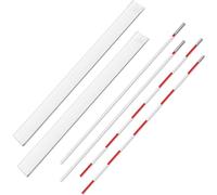 Shappy 4 Pcs Volleyball Antenna Set with Sleeve Volleyball Net Collapsible Net Antennae Volleyball Referee Equipment with Poles Red and White Volleyball Antennae