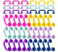 Shappy 48 Pcs Colorful Whisper Reading Phones Auditory Feedback Hear Myself Sound Phone Speech Therapy Toy Tool for Classroom Accelerate Reading Fluency Comprehension and Pronunciation (Rainbow Color)