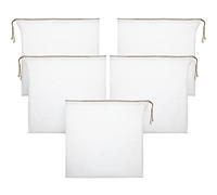 Shappy 5 Pieces Compost Tea Bag Pump Strainer Mesh Filter Bag with Drawstring 600 mm for Prevents Clogging During The Straining Process (30.5 x 30.5 cm)