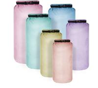 Shappy 6 Pcs Waterproof Dry Bag Set 6 Size Lightweight Sack and Long Adjustable Shoulder Strap 20/15/10/8/5/3l Outdoor Keep Gear Stuff Sack for Kayaking Camping Backpacking Boat Hiking(Macaron)