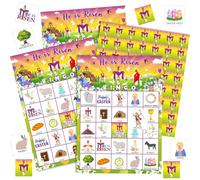 Shappy Bible Bingo Game for Adults, 28 Players, He is Risen, Easter Party Games, Religious Easter Bingo Cards, Christian Sunday, Church, Activities for Bible, Family, Open House