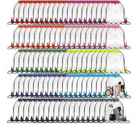 Shappy Clear Drawstring Backpack, Plastic Waterproof Transparent Stadium Bags String Bag for Gym Travel, Multi-color, 11.8 x 11.8 inches, Normal